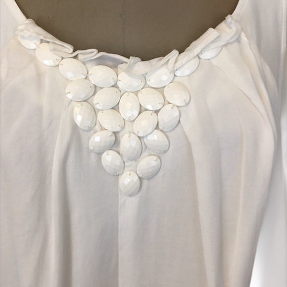 CHARLES CHANG-LIMA White Sleeveless Cupro Dress 8 - Picture 5 of 11